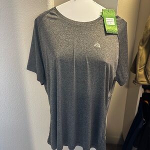 Gray Activewear Top